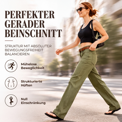 📢🎉50%Rabatt!!!🛍️✨Legere Damen-Utility-Hose mit geradem Bein – bequem & vielseitig
