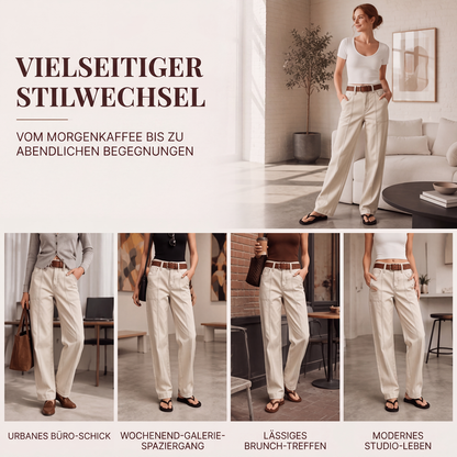 📢🎉50%Rabatt!!!🛍️✨Legere Damen-Utility-Hose mit geradem Bein – bequem & vielseitig