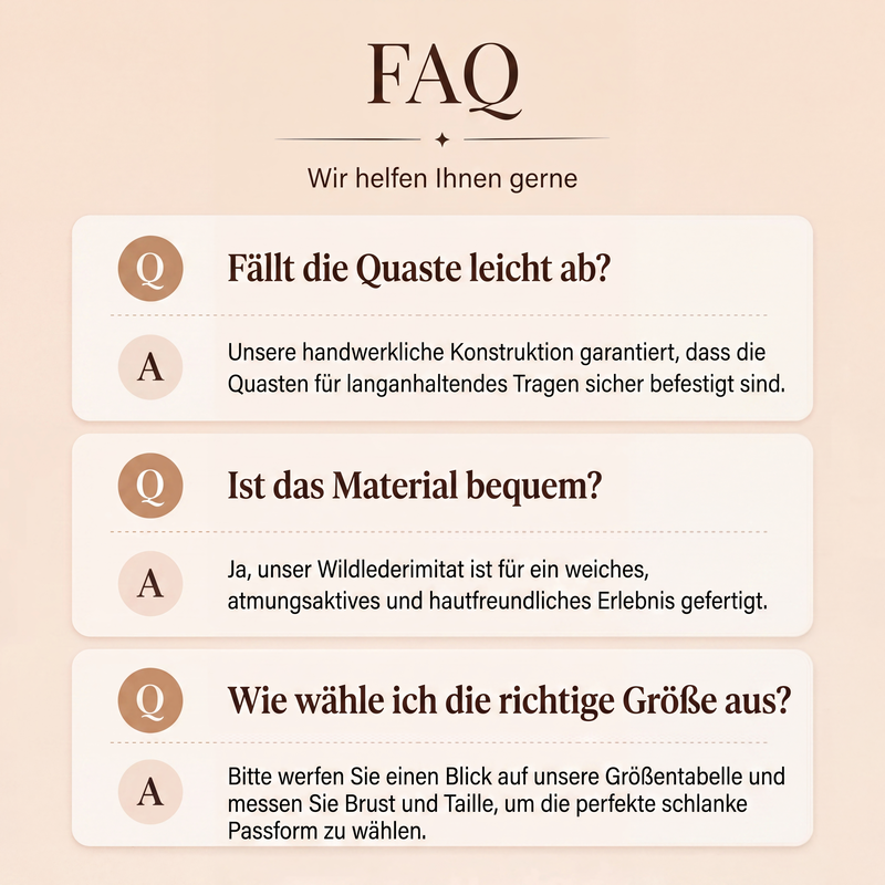 Damen Western-Kleid aus Kunstwildleder mit Fransen