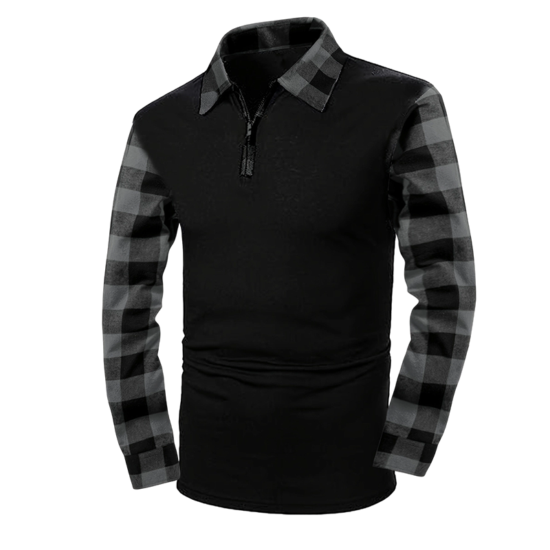 📢🎉50%Rabatt!!!🛍️✨Legeres Langarm-Halbzipphemd für Herren