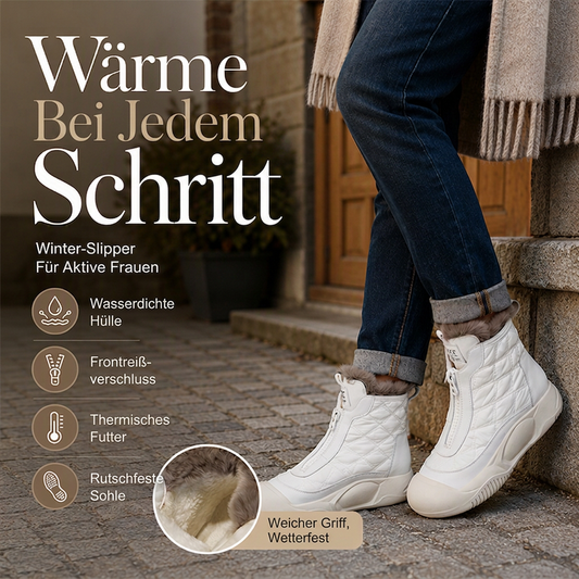Wasserdichte, warme Damen-Retro-Schneestiefel