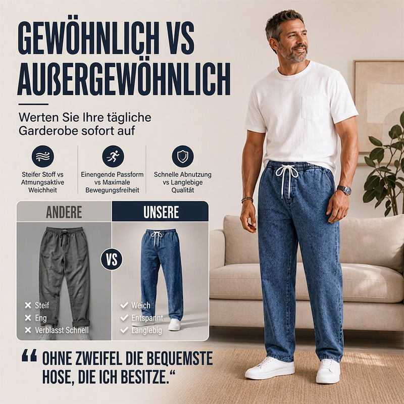 📢📢50%Rabatt!!!🎉✨Lockere gerade Jeans für Herren