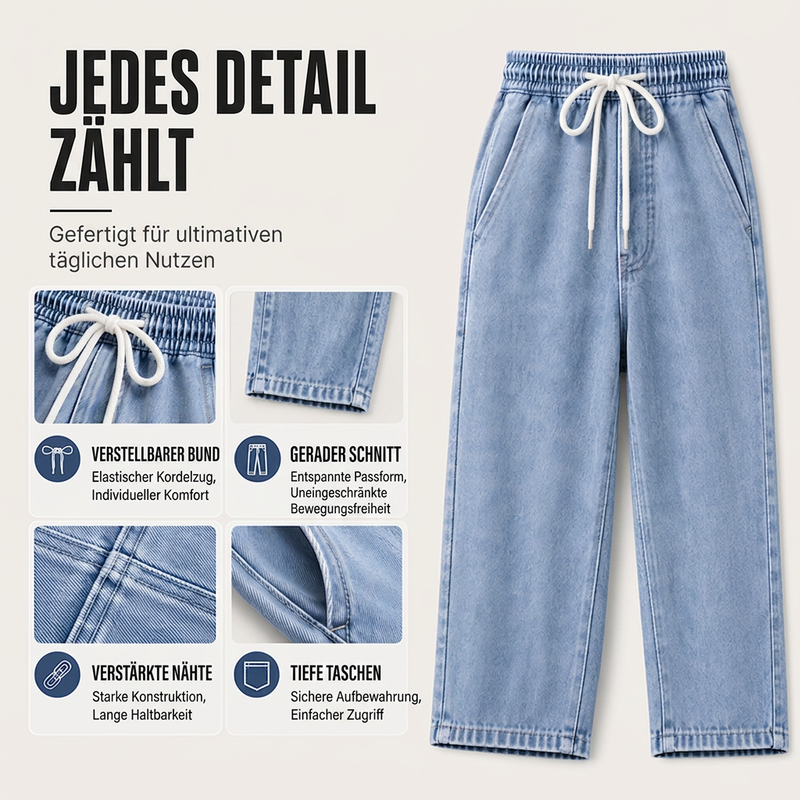 📢📢50%Rabatt!!!🎉✨Lockere gerade Jeans für Herren