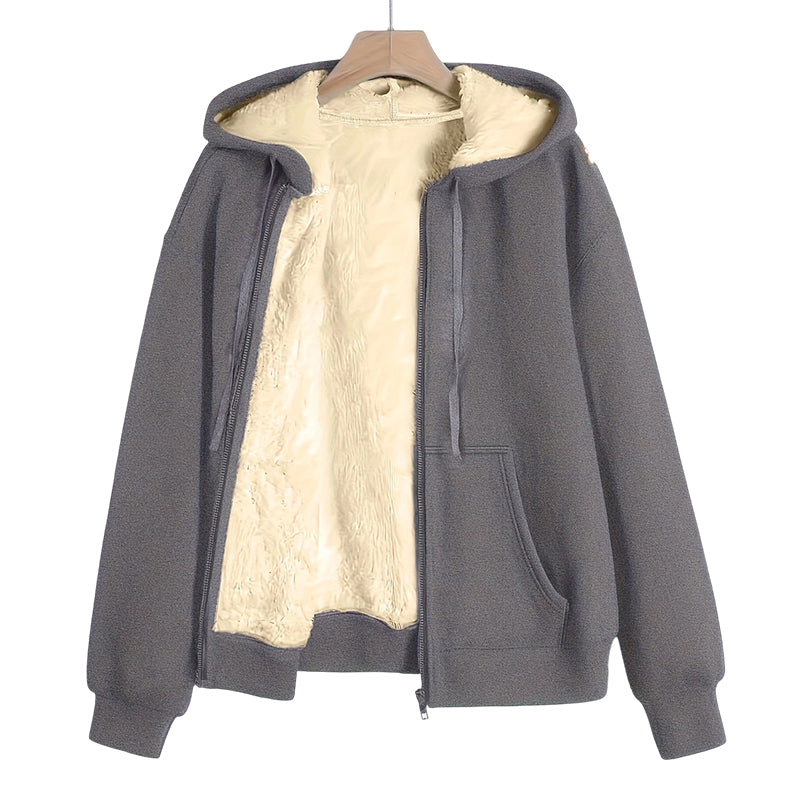 🔥 50% Rabatt | Kuschelige Wärme ohne einengendes Layering – Damen Kapuzenjacke