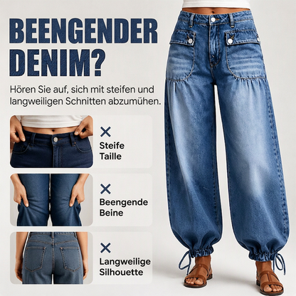 👖 50% Rabatt | 2 Looks in 1 – Verstellbare High-Waist Balloon Jeans