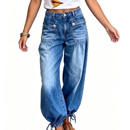 👖 50% Rabatt | 2 Looks in 1 – Verstellbare High-Waist Balloon Jeans