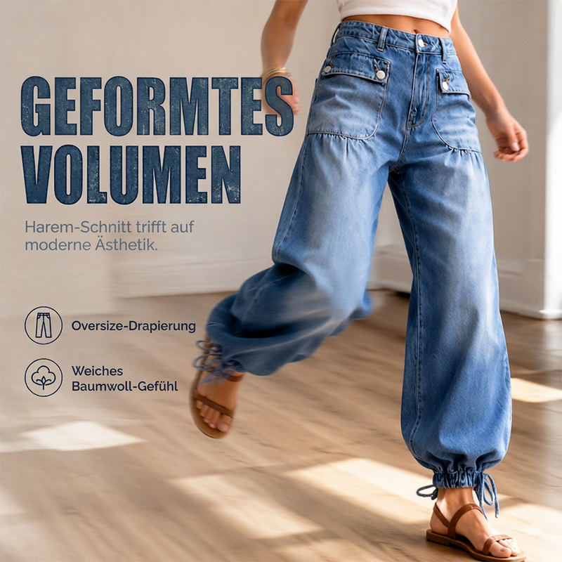 👖 50% Rabatt | 2 Looks in 1 – Verstellbare High-Waist Balloon Jeans