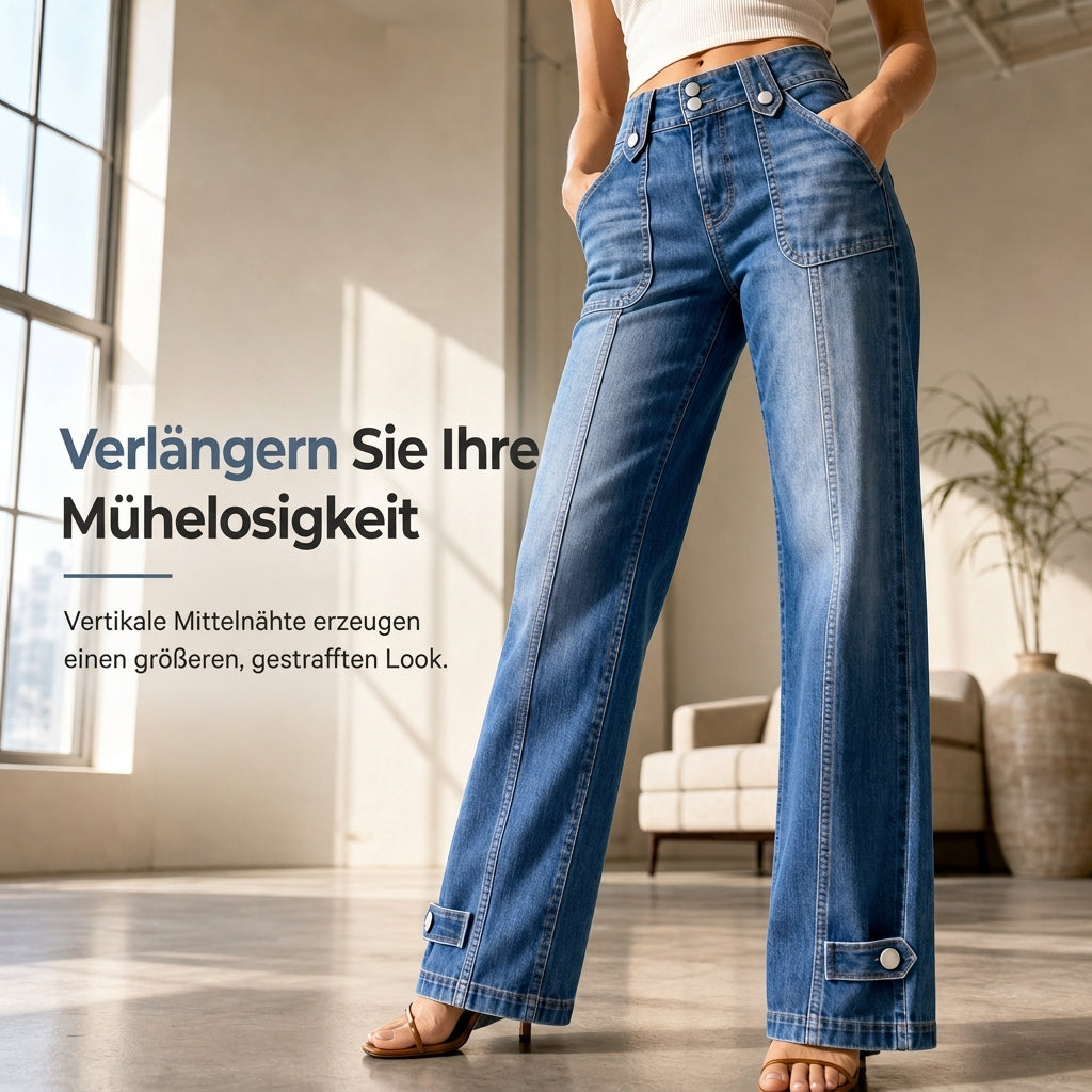 📢🎉50%Rabatt!!!🛍️✨Retro-Weitbeinjeans für Damen