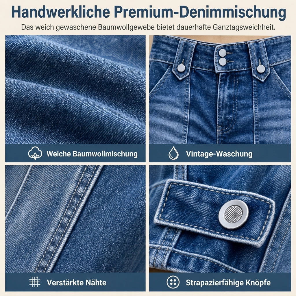 📢🎉50%Rabatt!!!🛍️✨Retro-Weitbeinjeans für Damen