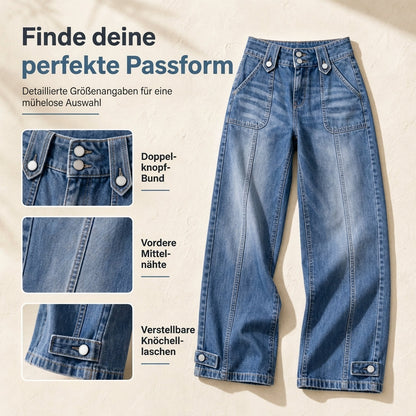📢🎉50%Rabatt!!!🛍️✨Retro-Weitbeinjeans für Damen