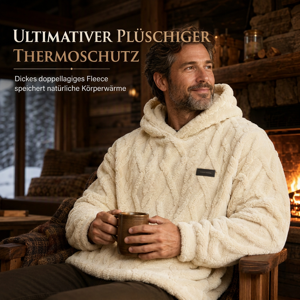 📢📢50%Rabatt!!!🎉✨Herren Winter Kapuzenpullover mit futter, Jacquard-Muster, langärmeliges Sweatshirt für Freizeit und Outdoor-Aktivitäten
