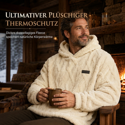 📢📢50%Rabatt!!!🎉✨Herren Winter Kapuzenpullover mit futter, Jacquard-Muster, langärmeliges Sweatshirt für Freizeit und Outdoor-Aktivitäten
