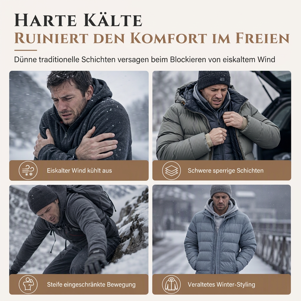 📢📢50%Rabatt!!!🎉✨Herren Winter Kapuzenpullover mit futter, Jacquard-Muster, langärmeliges Sweatshirt für Freizeit und Outdoor-Aktivitäten