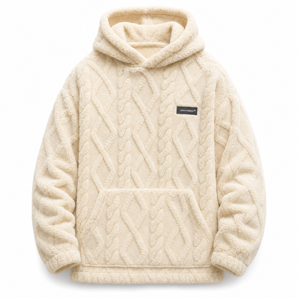 📢📢50%Rabatt!!!🎉✨Herren Winter Kapuzenpullover mit futter, Jacquard-Muster, langärmeliges Sweatshirt für Freizeit und Outdoor-Aktivitäten