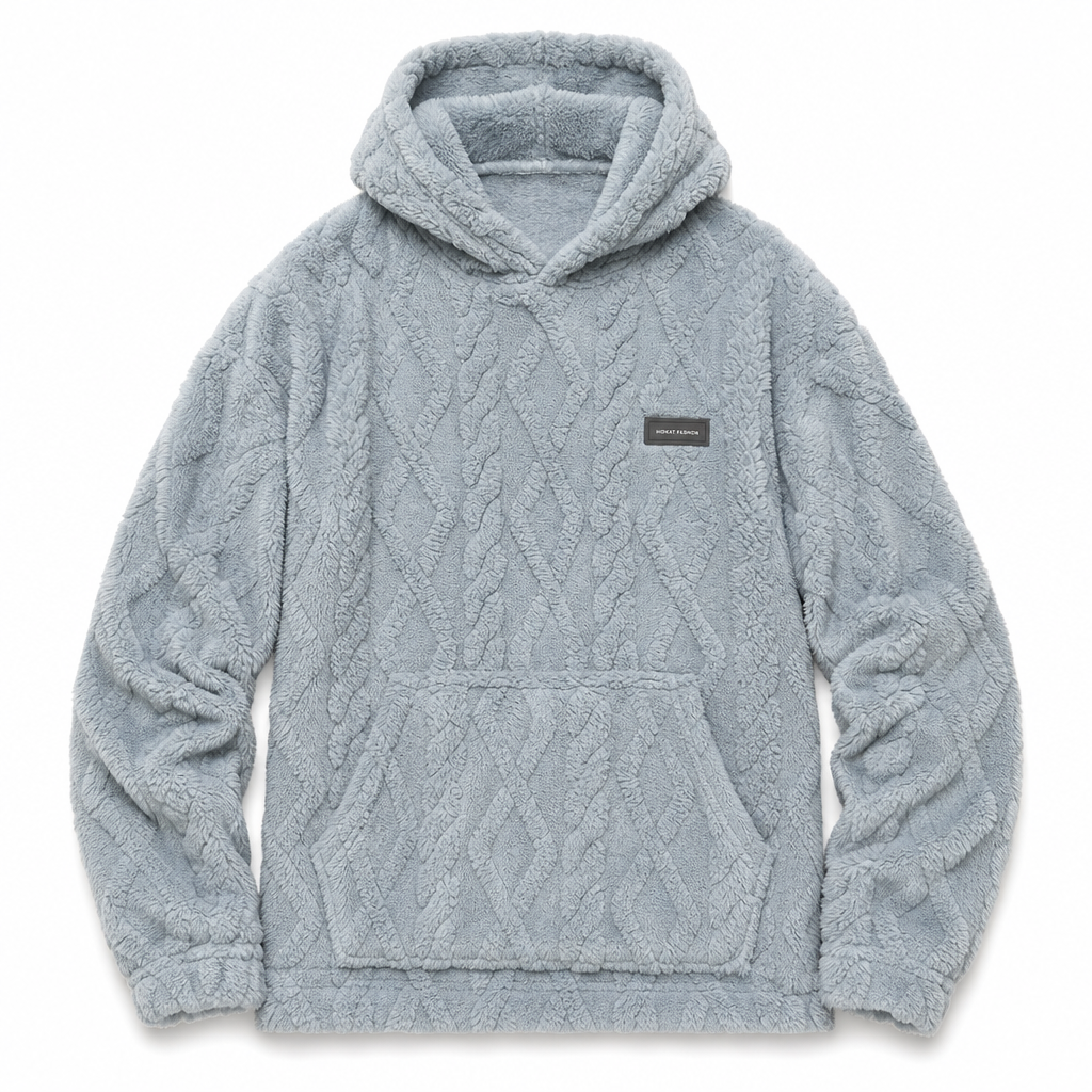 📢📢50%Rabatt!!!🎉✨Herren Winter Kapuzenpullover mit futter, Jacquard-Muster, langärmeliges Sweatshirt für Freizeit und Outdoor-Aktivitäten