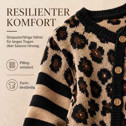 🔥Beliebtes Produkt ！✨Leoparden-Strickjacke für Damen