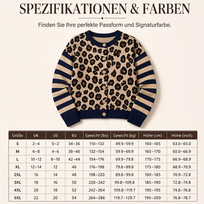 🔥Beliebtes Produkt ！✨Leoparden-Strickjacke für Damen