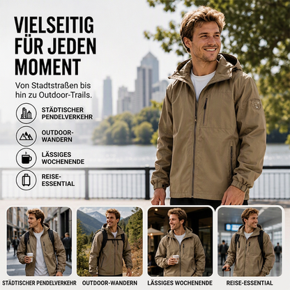 ⭐ 5.000+ Bewertungen mit Bestnote – das ist Qualität, die überzeugt! Vielseitige wasser- und winddichte Jacke für Herren