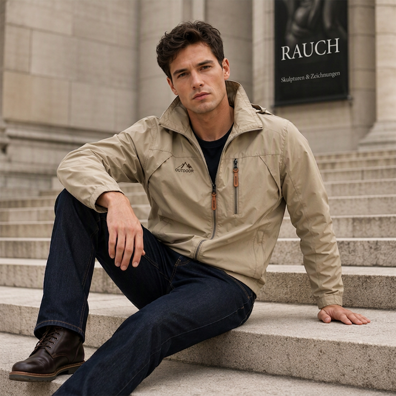 ⭐ 5.000+ Bewertungen mit Bestnote – das ist Qualität, die überzeugt! Vielseitige wasser- und winddichte Jacke für Herren