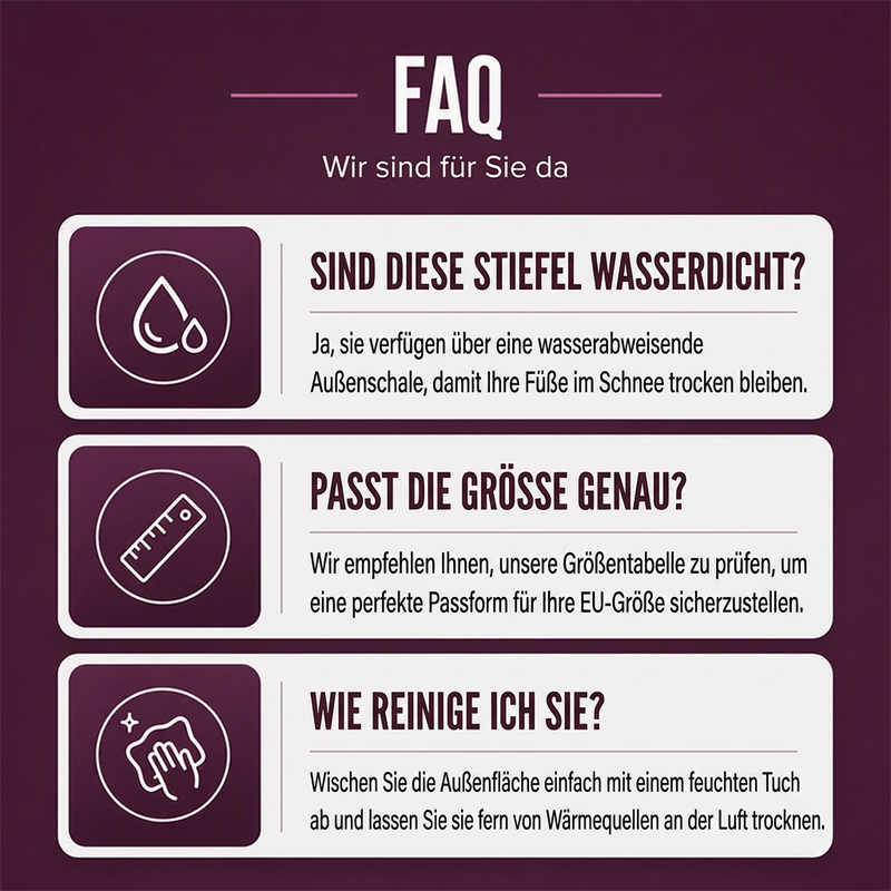 📢📢50%Rabatt!!!🎉✨Wasserdichte, rutschfeste Schneestiefel für Damen