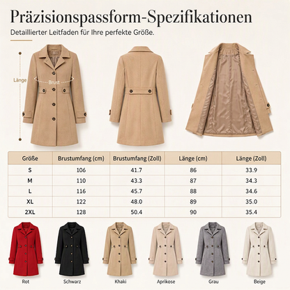 💎🧥 Neuheiten – Eleganter Wollmantel für Damen – warm und schick