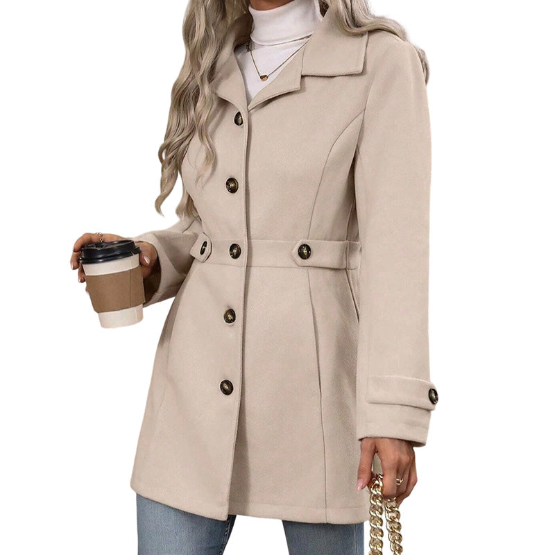 💎🧥 Neuheiten – Eleganter Wollmantel für Damen – warm und schick