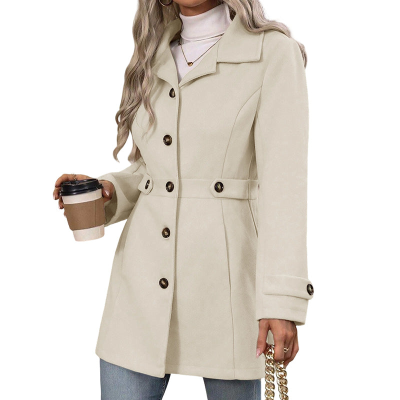 💎🧥 Neuheiten – Eleganter Wollmantel für Damen – warm und schick