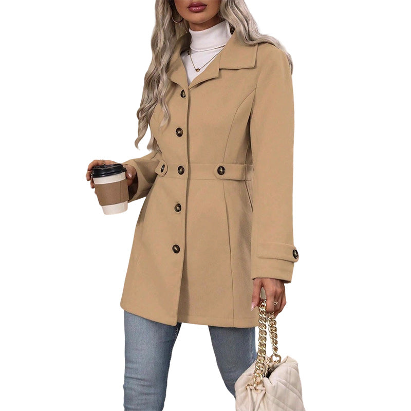 💎🧥 Neuheiten – Eleganter Wollmantel für Damen – warm und schick