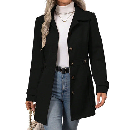 💎🧥 Neuheiten – Eleganter Wollmantel für Damen – warm und schick