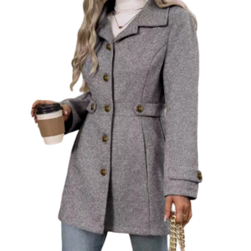 💎🧥 Neuheiten – Eleganter Wollmantel für Damen – warm und schick