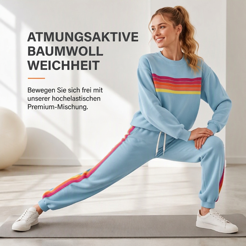 📦 Täglich 500+ Pakete versendet – der Wahnsinn! Zweiteiliges Set aus lässigem Sweatshirt und Jogginghose für Damen