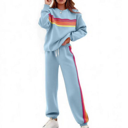 📦 Täglich 500+ Pakete versendet – der Wahnsinn! Zweiteiliges Set aus lässigem Sweatshirt und Jogginghose für Damen