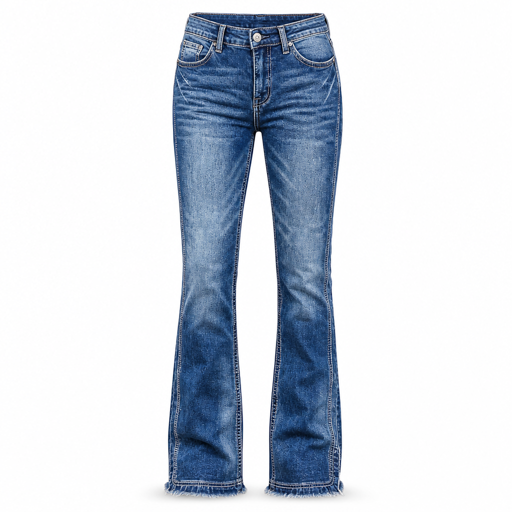 📢🎉50%Rabatt!!!🛍️✨Damen Retro Schlagjeans mit hoher Taille aus Denim