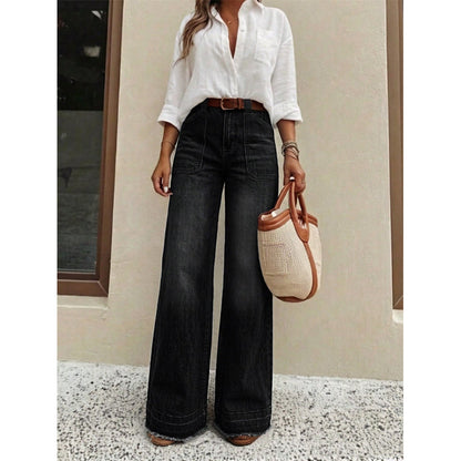 Stretch-Jeans mit geradem Bein für Damen