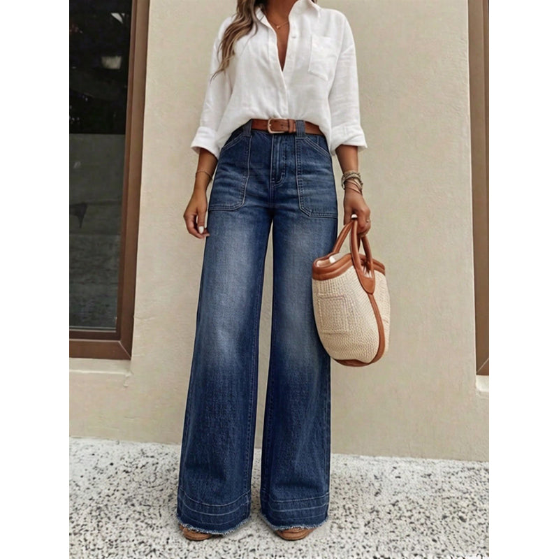 Stretch-Jeans mit geradem Bein für Damen