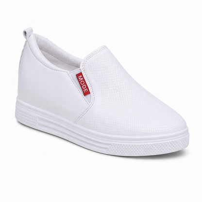 🔥 50% RABATT! Damen-Slipper aus weichem Leder – versteckte Erhöhung & rutschfeste Sohle