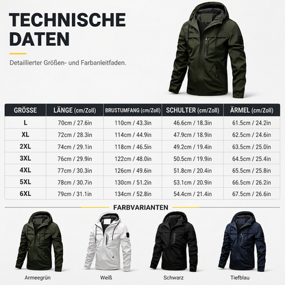 🔥Beliebtes Produkt ！✨Wetterfeste Kapuzenjacke
