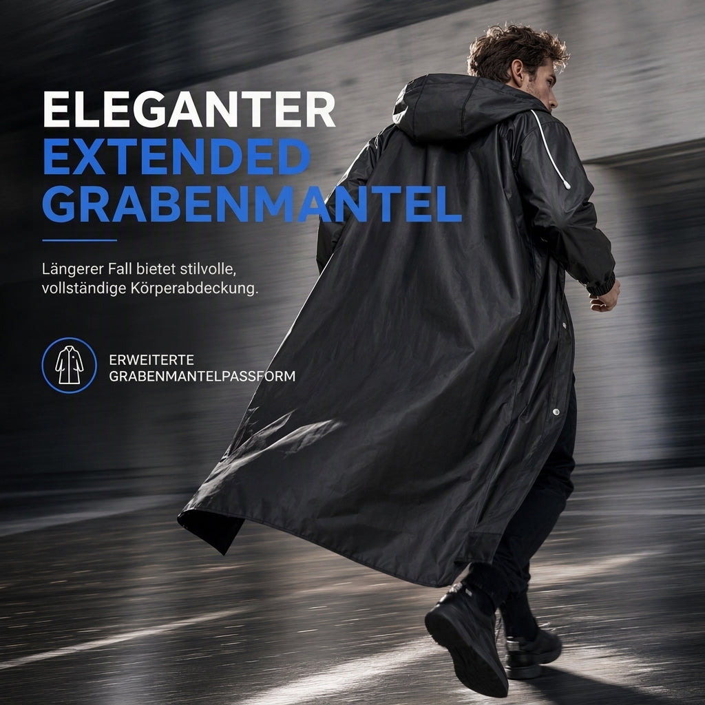 📢📢50%Rabatt!!!🎉✨Langes EVA-Regenponcho mit Kapuze