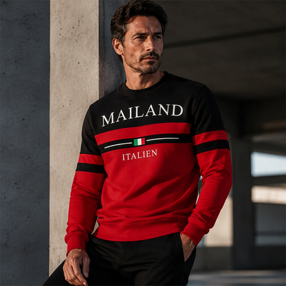📢📢50%Rabatt!!!🎉✨Bedrucktes Sweatshirt Milano Italia für Herren