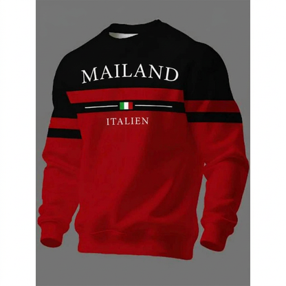 📢📢50%Rabatt!!!🎉✨Bedrucktes Sweatshirt Milano Italia für Herren