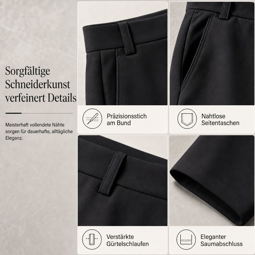 🔥Beliebtes Produkt ！✨Legere hochtaillierte weitbeinige Damen-Hosen mit figurfreundlichem Fall und fließender Qualität