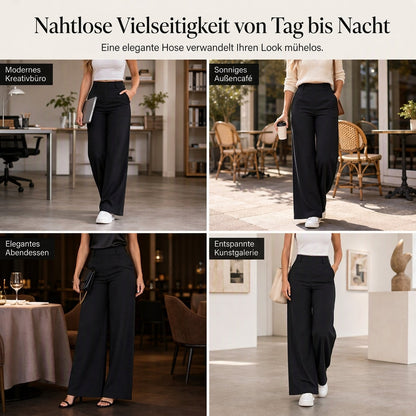 🔥Beliebtes Produkt ！✨Legere hochtaillierte weitbeinige Damen-Hosen mit figurfreundlichem Fall und fließender Qualität