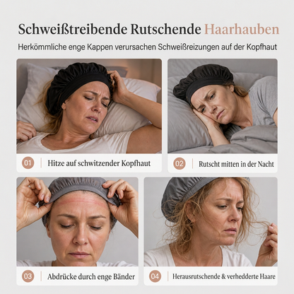 🔥Beliebtes Produkt ！✨Elastisches, atmungsaktives Haarnetz mit breitem Mesh-Band, hohle Haarabdeckung