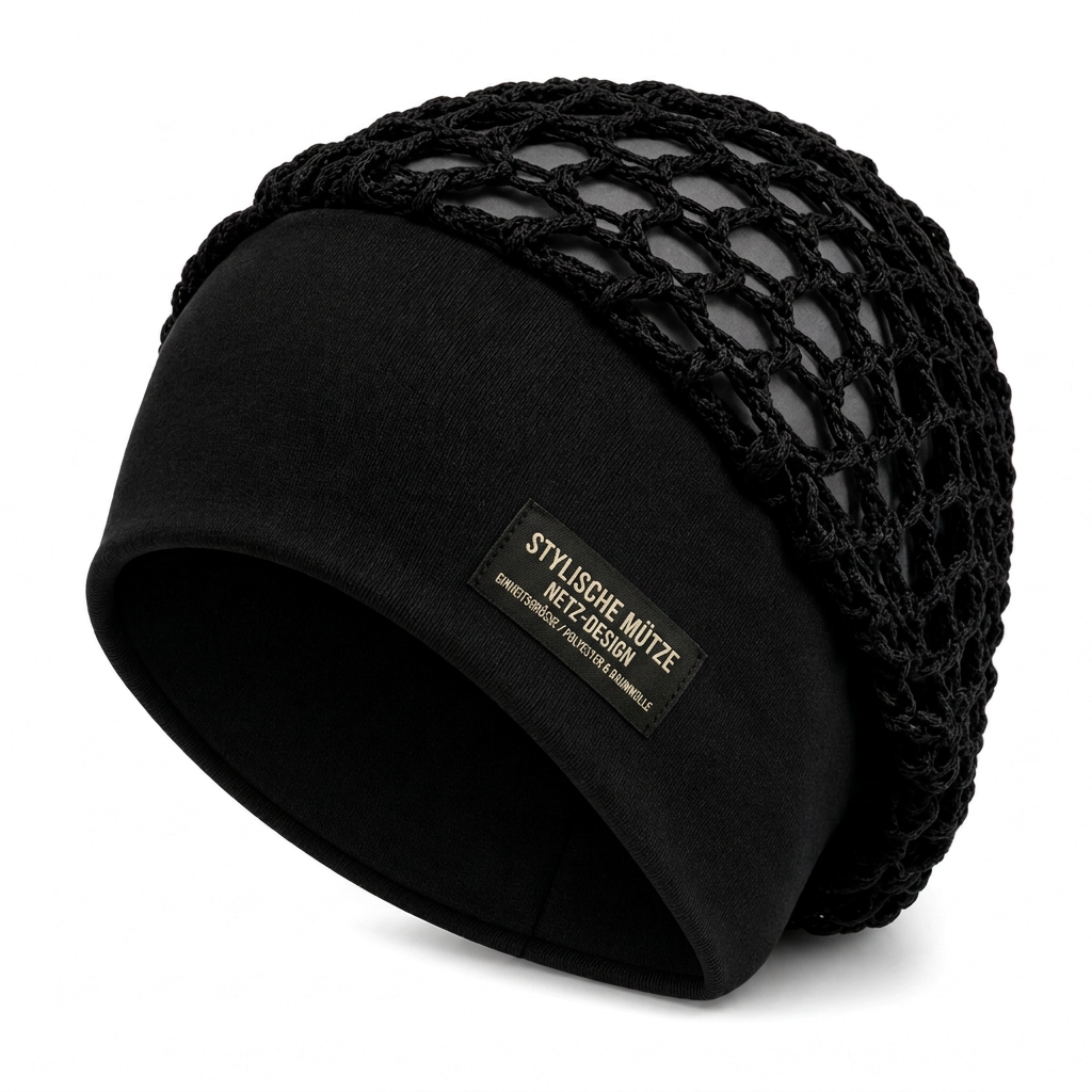 🔥Beliebtes Produkt ！✨Elastisches, atmungsaktives Haarnetz mit breitem Mesh-Band, hohle Haarabdeckung