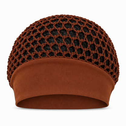 🔥Beliebtes Produkt ！✨Elastisches, atmungsaktives Haarnetz mit breitem Mesh-Band, hohle Haarabdeckung