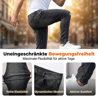 Zerrissene Stretch-Skinny-Jeans für Herren