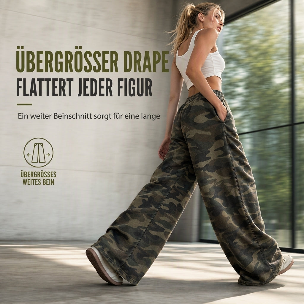 📢🎉50%Rabatt!!!🛍️✨Weite Vintage-Sweathose für Damen, gewaschenes Material