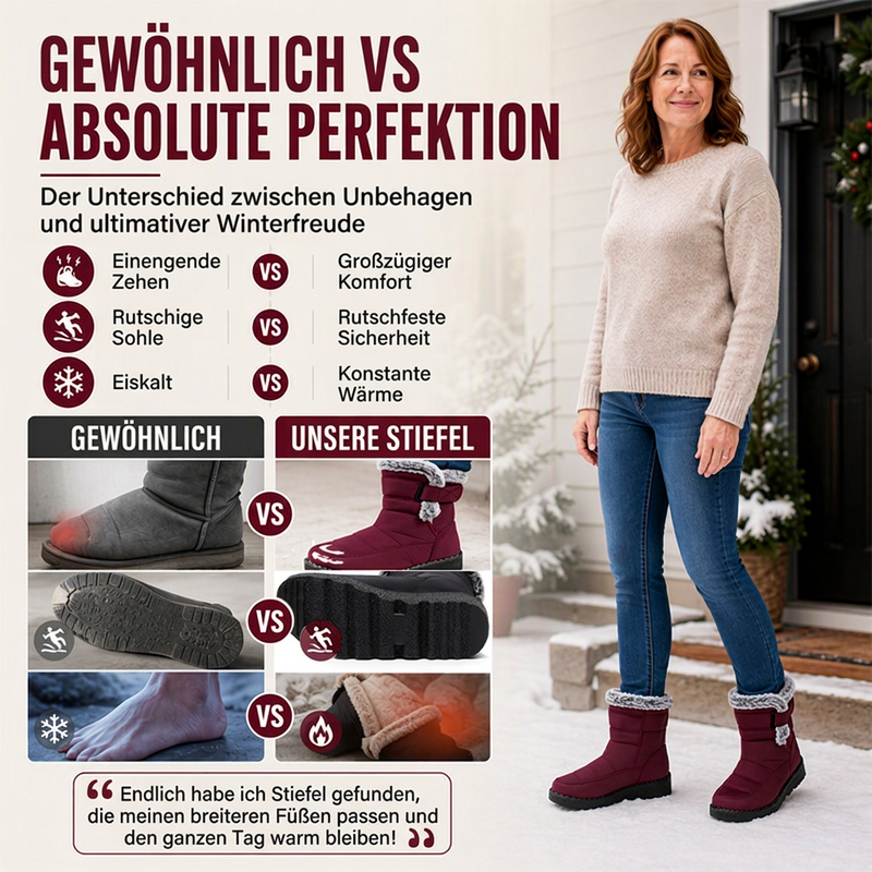 💥 Halber Preis 🎯 Rutschfeste warme Winter-Schneestiefel für Damen