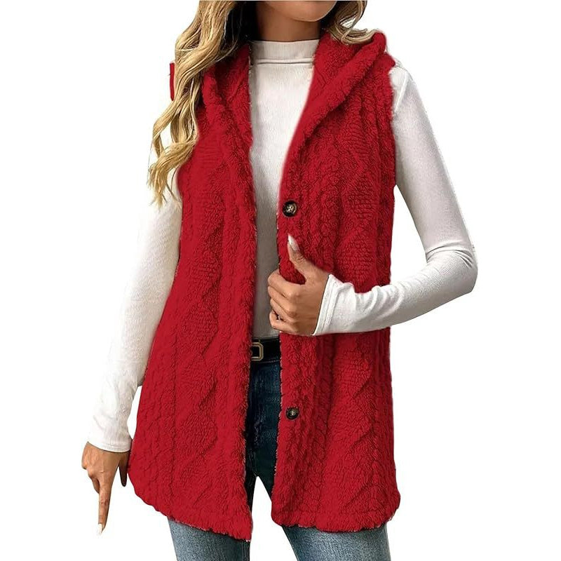 📢🎉50%Rabatt!!!🛍️✨Gemütliche, warme Kapuzenweste für Damen