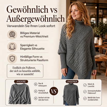 📢📢50%Rabatt!!!🎉✨Zopfpullover-Poncho für Damen